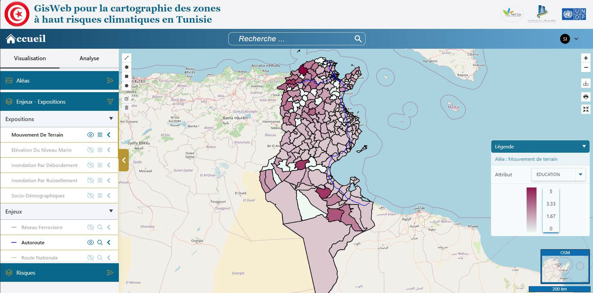 Plateforme Risques Climatiques pour le PNUD